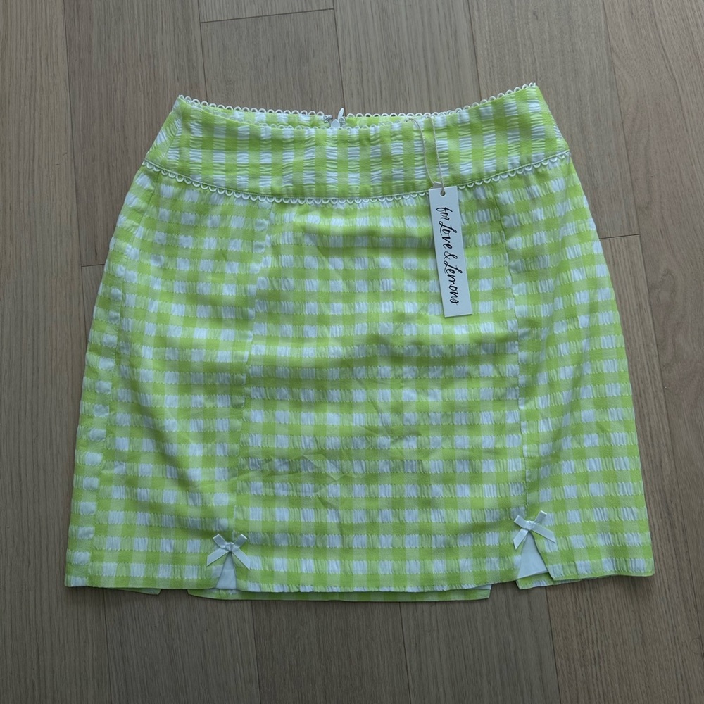 For Love and Lemons Maureen Gingham Skirt